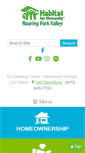 Mobile Screenshot of habitatroaringfork.org
